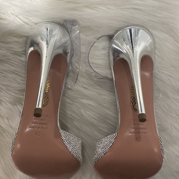 Aquazzura So‎ Nude Crystal Plexi Pump - Picture 10 of 16